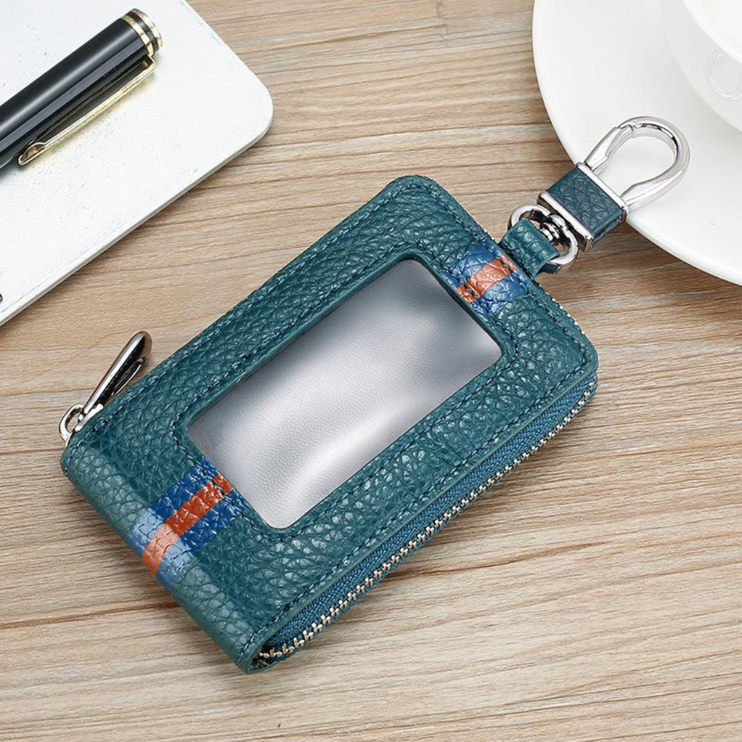 全車種】RFID防止 リレーアタック対策 クロコデザイン フック付財布型