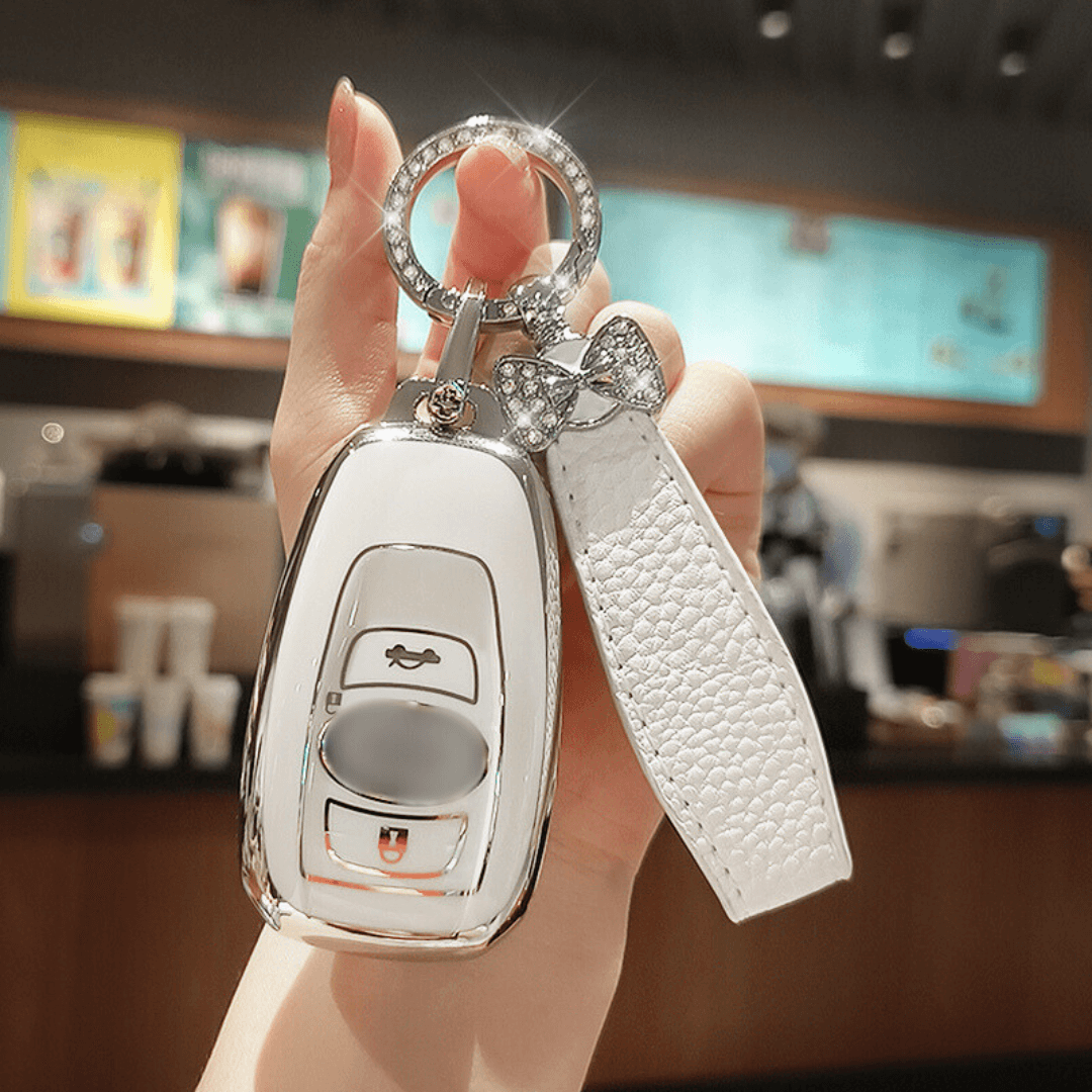 スバル】キーリング&ストラップ付きスマートキーケース〔Bタイプ〕 スバル】キーリング&ストラップ付きスマートキーケース〔Bタイプ〕