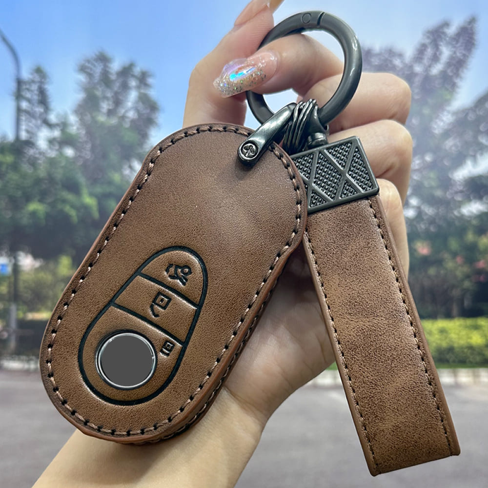 【ベンツ】レザーストラップスマートキーケース〔Aタイプ〕