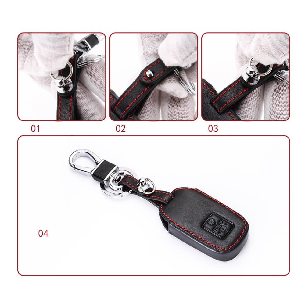 【スズキ】バックル付きレザースマートキーケース〔Bタイプ〕