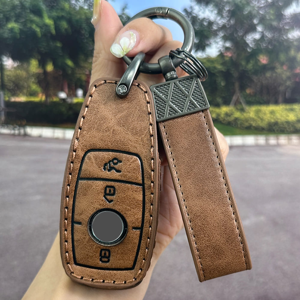 【ベンツ】レザーストラップスマートキーケース〔Bタイプ〕