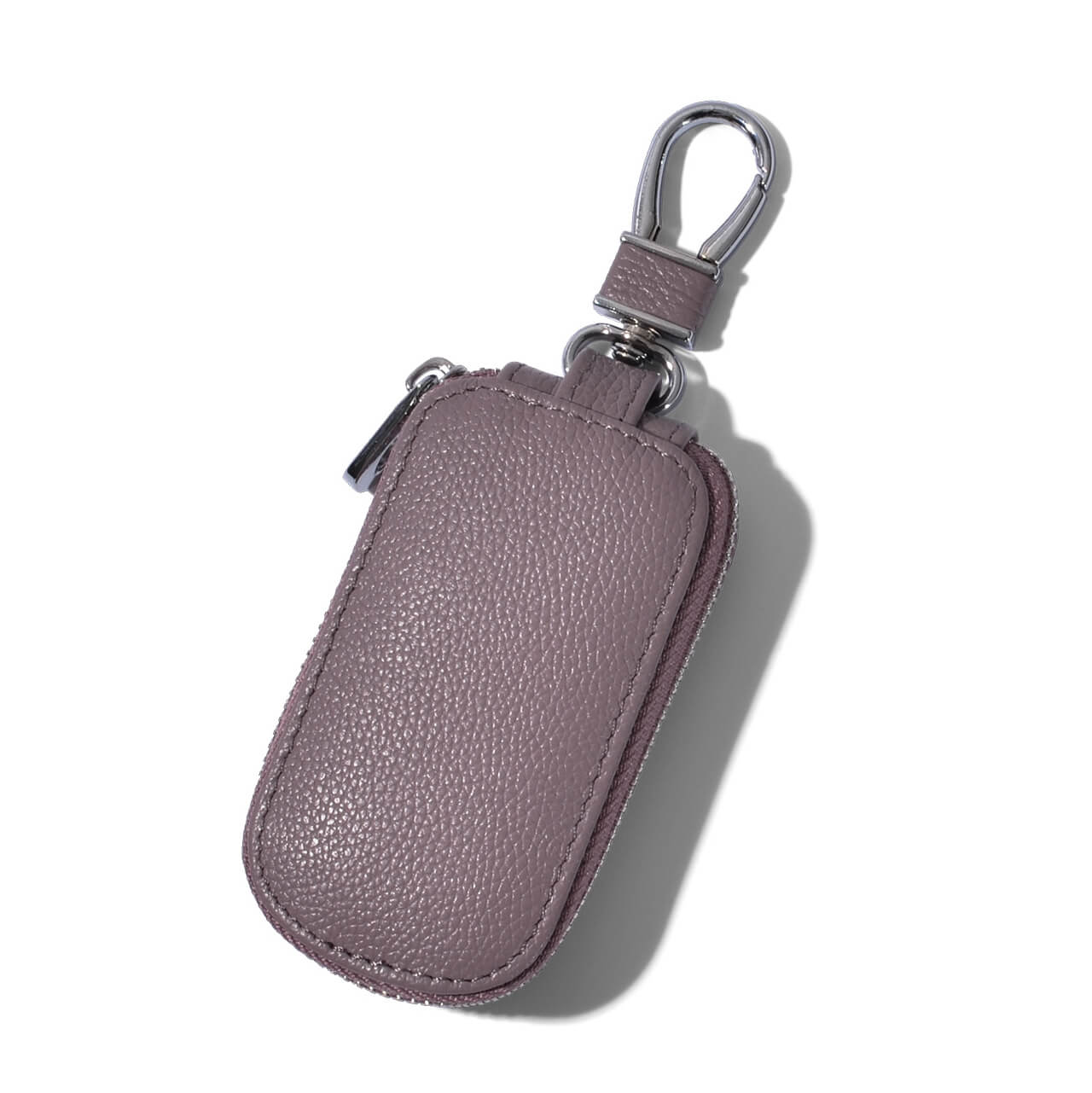 【全車種対応】レザーカラビナジッパースマートキーケース