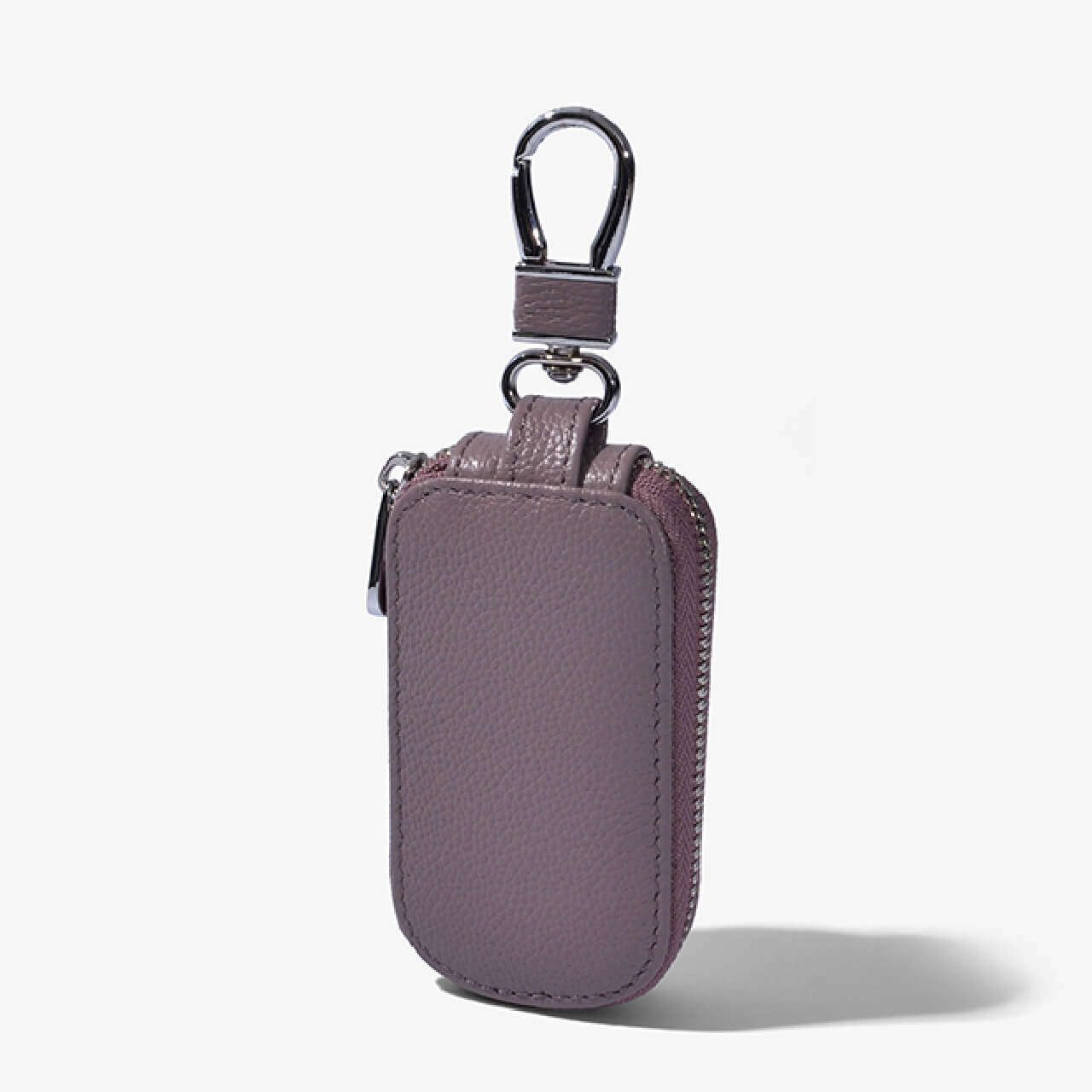 【全車種対応】レザーカラビナジッパースマートキーケース