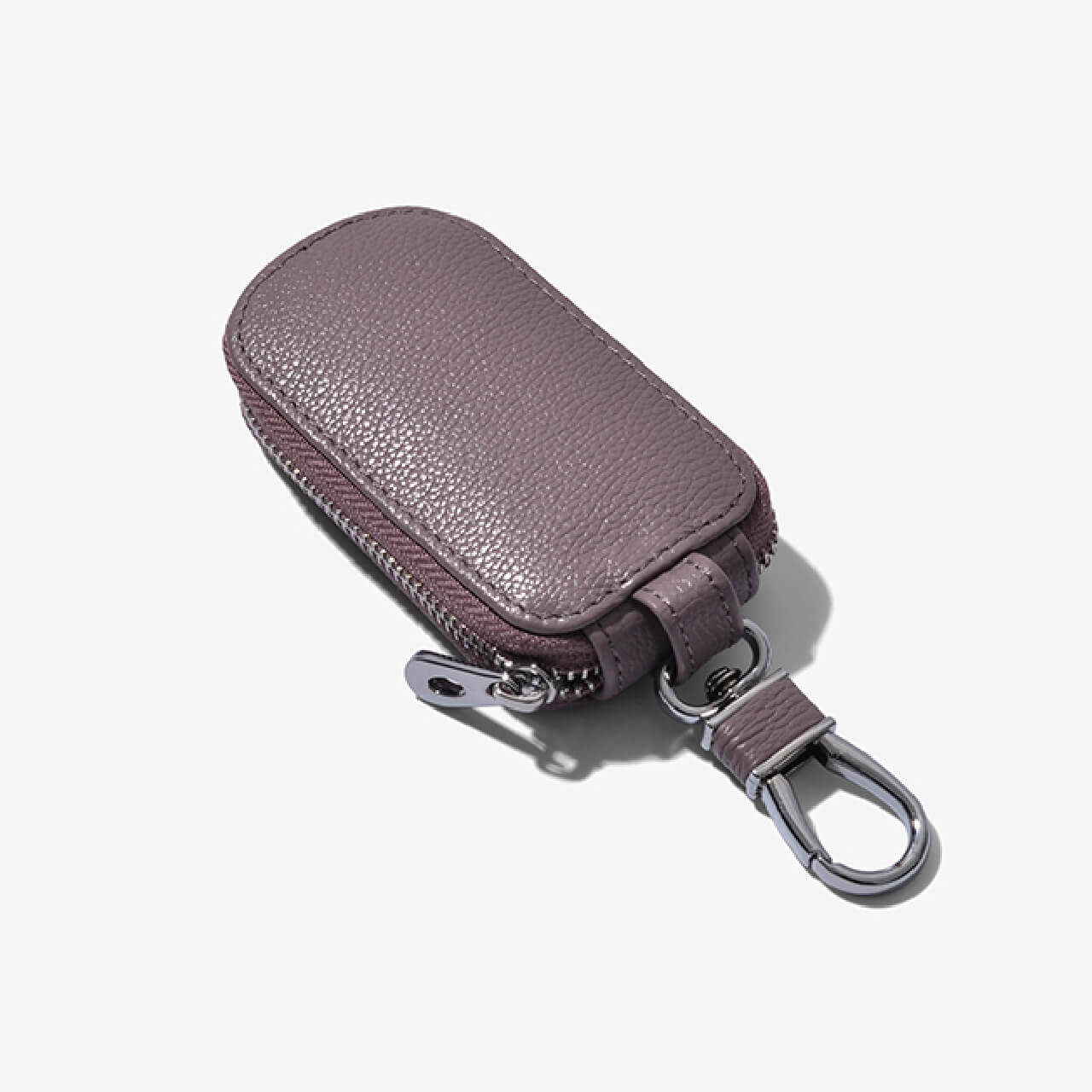 【全車種対応】レザーカラビナジッパースマートキーケース