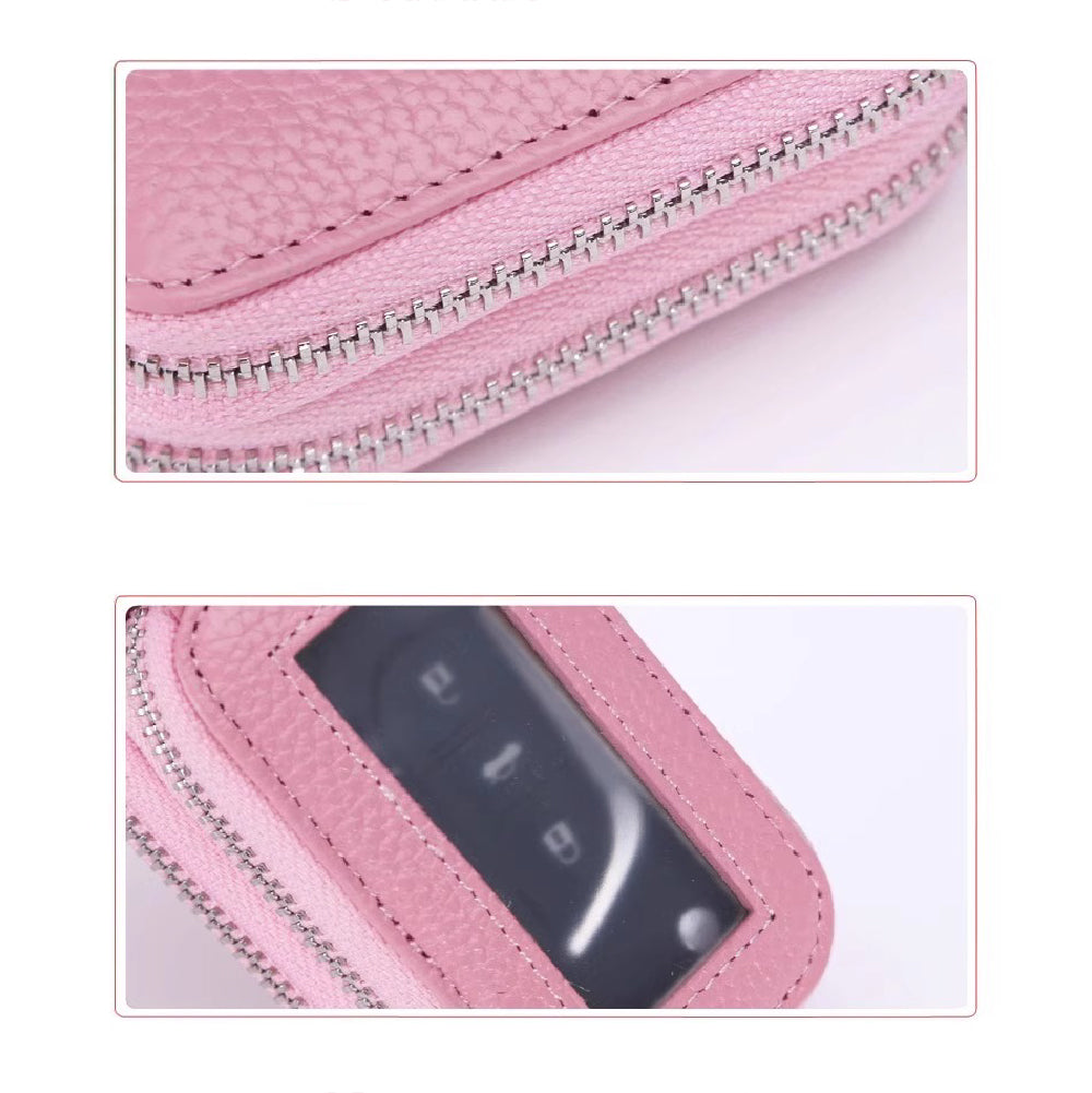 【全車種対応】2個収納ダブルジッパースマートキーケース