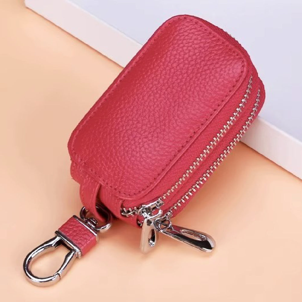 【全車種対応】2個収納ダブルジッパースマートキーケース