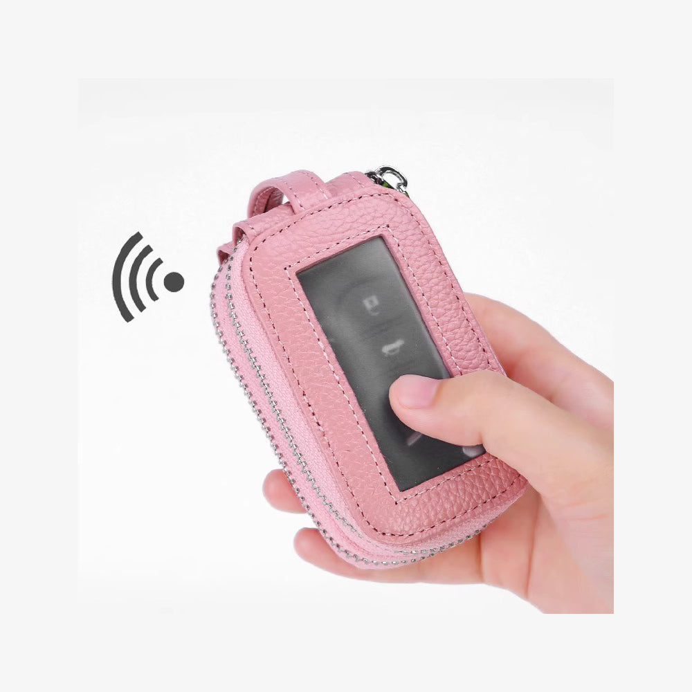 【全車種対応】2個収納ダブルジッパースマートキーケース