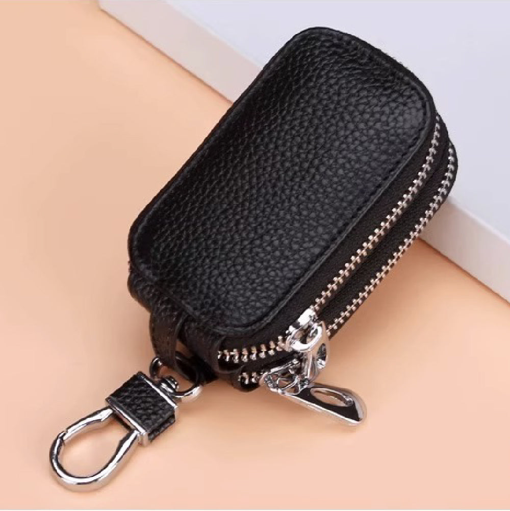 【全車種対応】2個収納ダブルジッパースマートキーケース