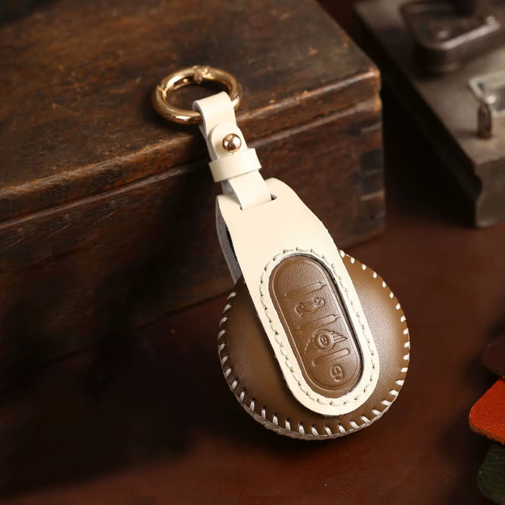 【MINI】アンティーク風レザーキーケース〔Aタイプ〕