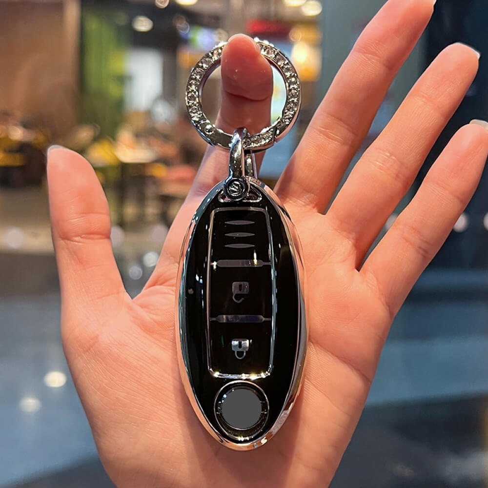 【日産】人気！キーリング付エナメルスマートキーケース〔Aタイプ〕