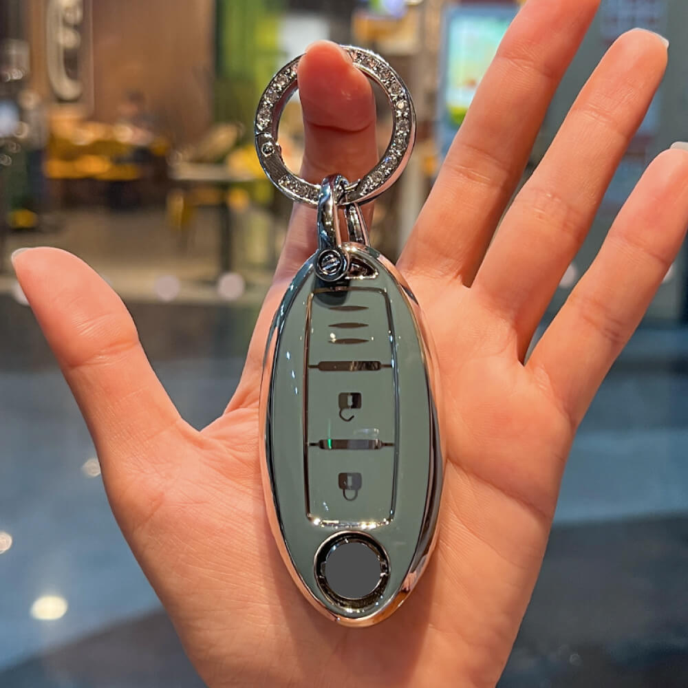 【日産】人気！キーリング付エナメルスマートキーケース〔Aタイプ〕