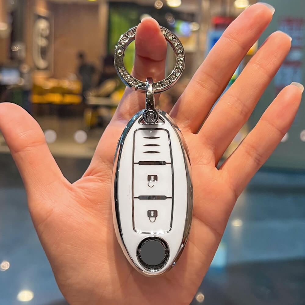 【日産】人気！キーリング付エナメルスマートキーケース〔Aタイプ〕