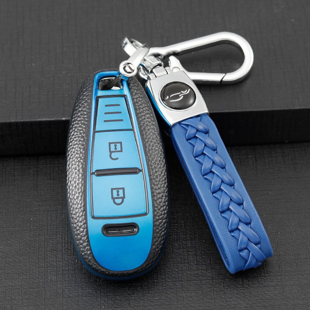 【スズキ】ストラップ&バックル付きTPUスマートキーケース〔Cタイプ〕