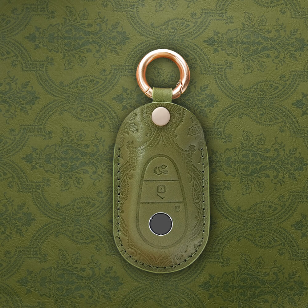 【ベンツ】キーリング付きレザーキーケース〔Aタイプ〕