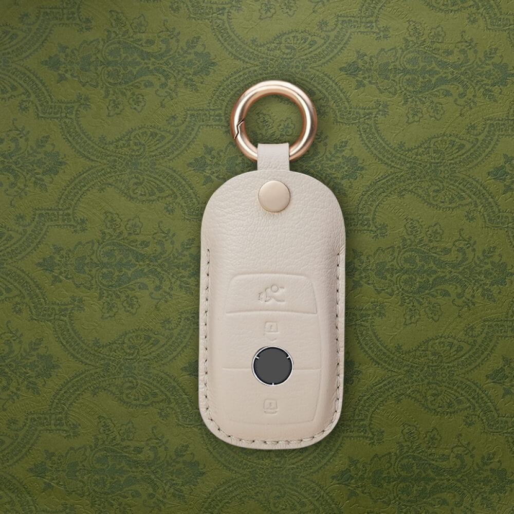 【ベンツ】キーリング付きレザースマートキーケース〔Bタイプ〕