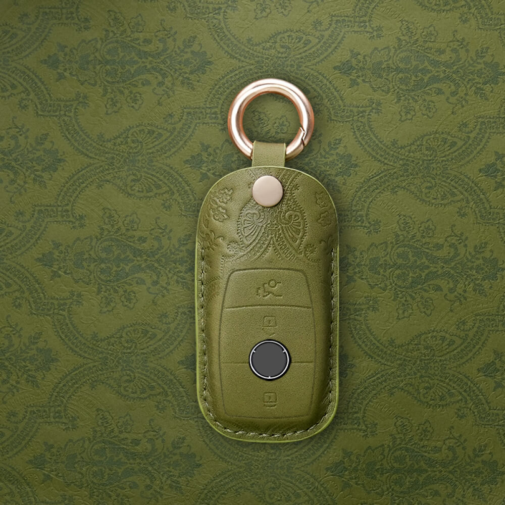 【ベンツ】キーリング付きレザースマートキーケース〔Bタイプ〕