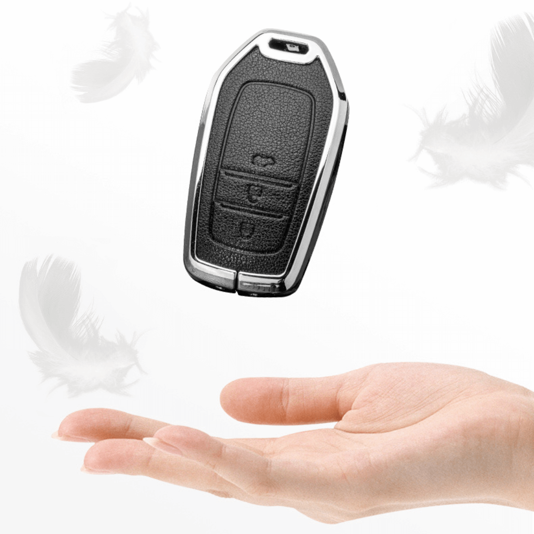 【トヨタ】レザーメタリックスマートキーケース〔Eタイプ〕