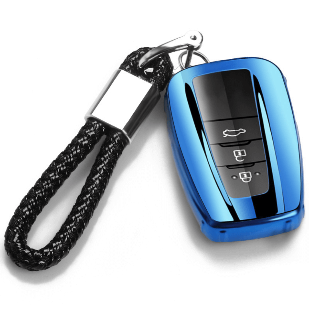 【トヨタ】ストラップ付きTPUスマートキーケース〔Fタイプ〕