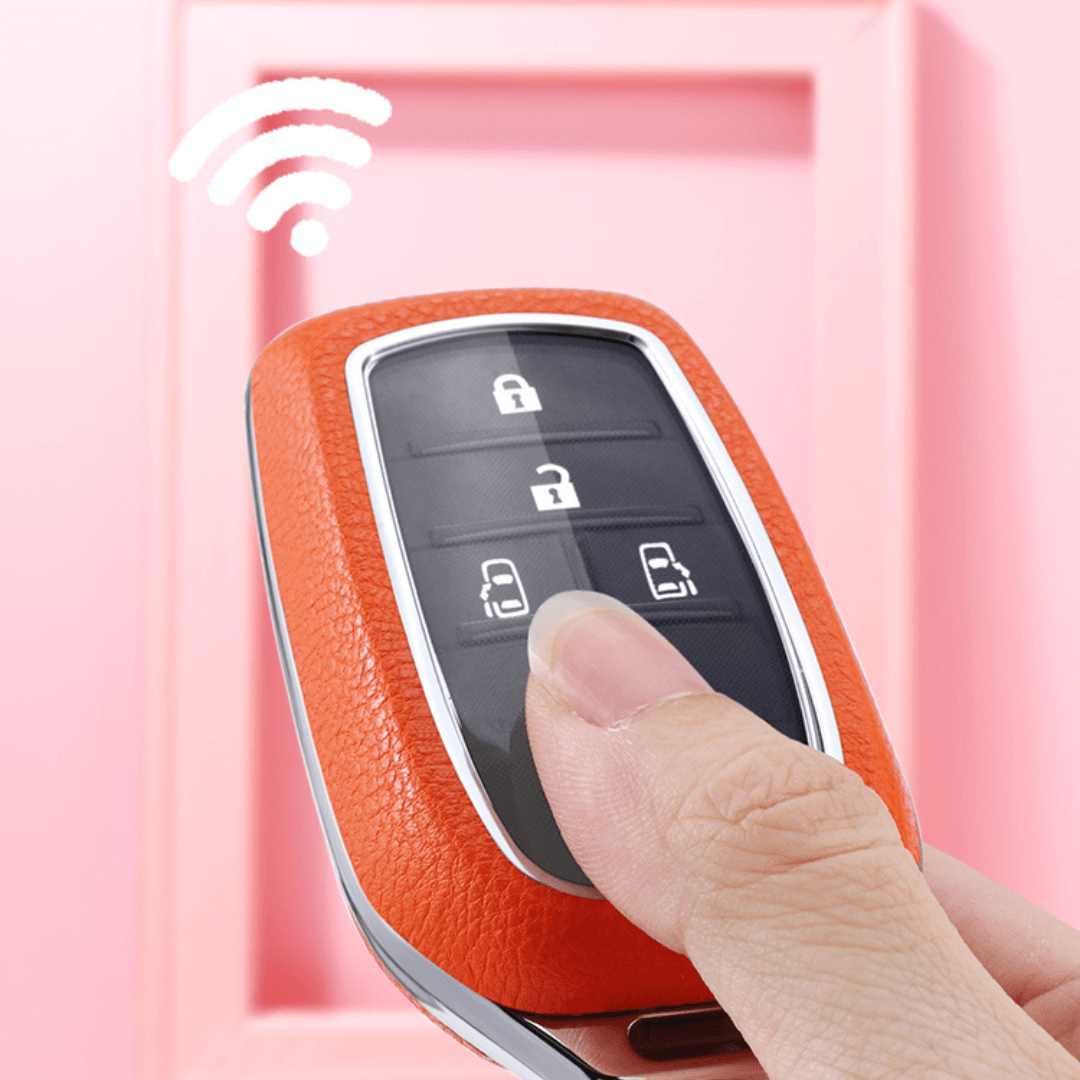 【トヨタ】窓付きレザーカバースマートキーケース〔Eタイプ〕