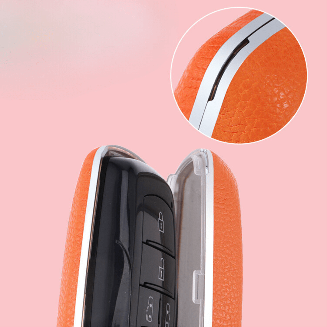 【トヨタ】窓付きレザーカバースマートキーケース〔Eタイプ〕