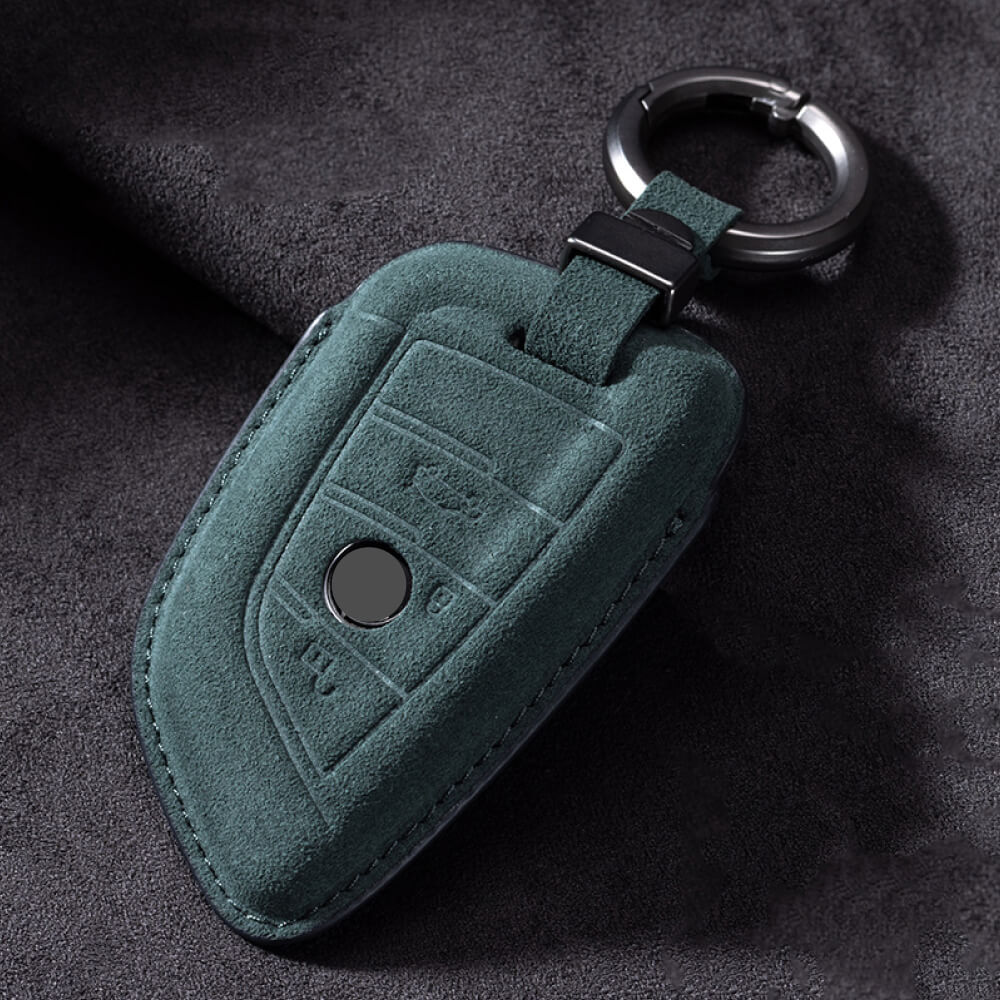 【BMW】キーリング付きスウェードキーケース〔Aタイプ〕