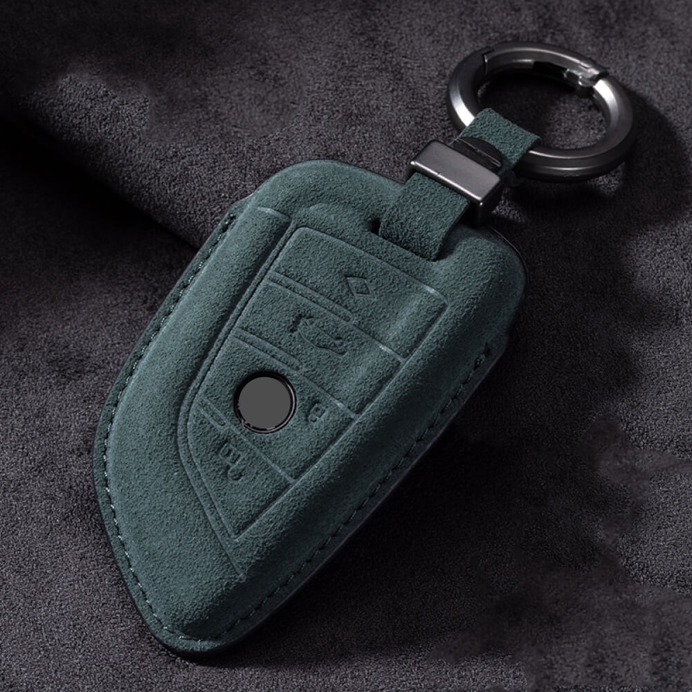 【BMW】キーリング付きスウェードキーケース〔Aタイプ〕