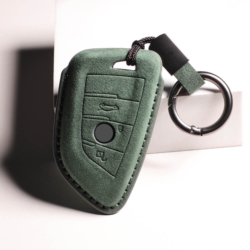 【BMW】キーリング付きスウェードキーケース〔Aタイプ〕