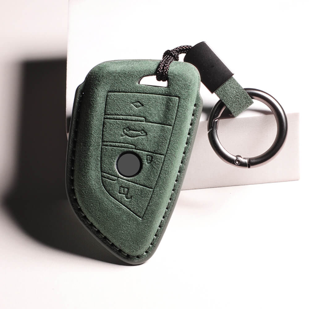 【BMW】キーリング付きスウェードキーケース〔Aタイプ〕