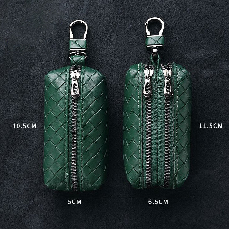 【全車種】ダブルチャックレザースマートキーケース