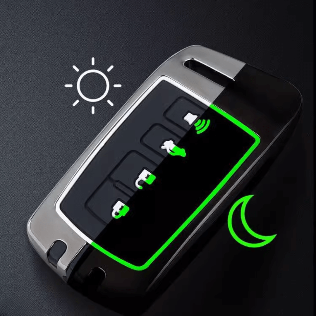 【トヨタ】スモーキーシルバーリングスマートキーケース〔Cタイプ〕