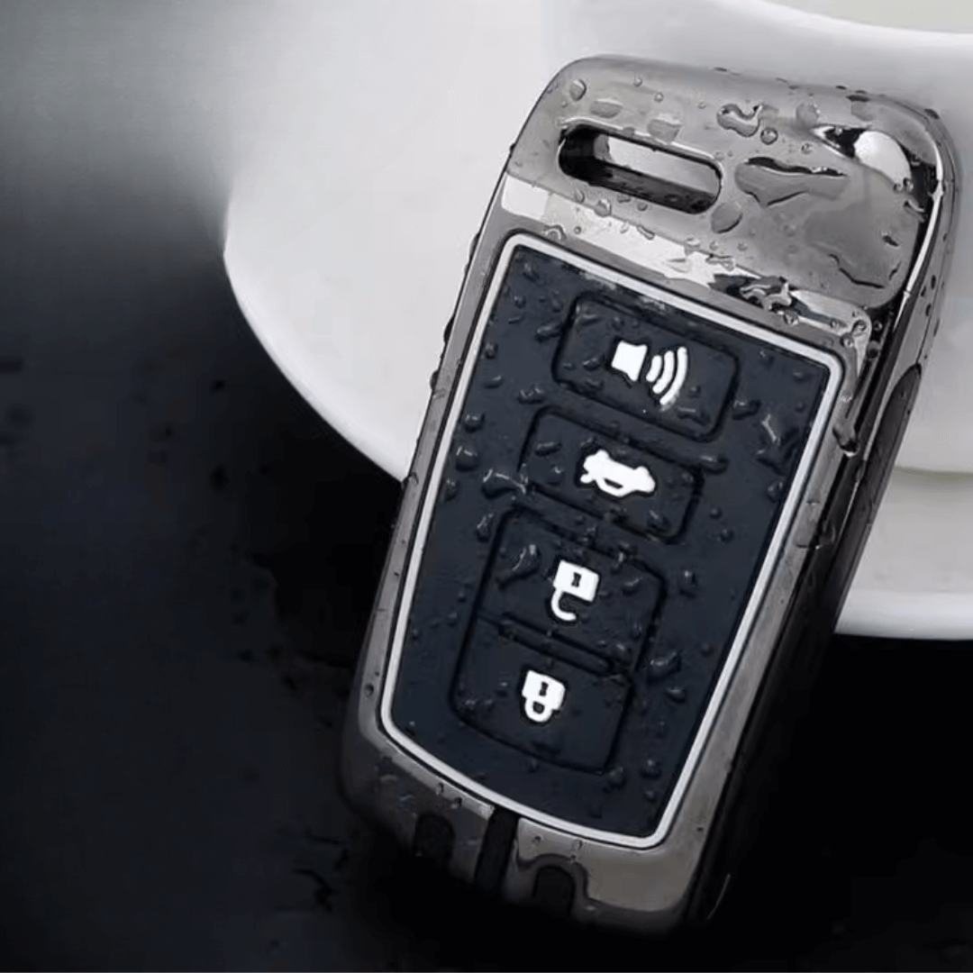 【トヨタ】スモーキーシルバーリングスマートキーケース〔Cタイプ〕