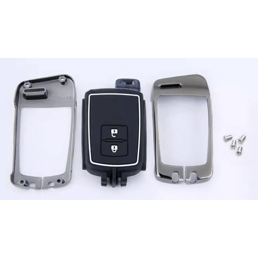 【トヨタ】スモーキーシルバーリングスマートキーケース〔Cタイプ〕