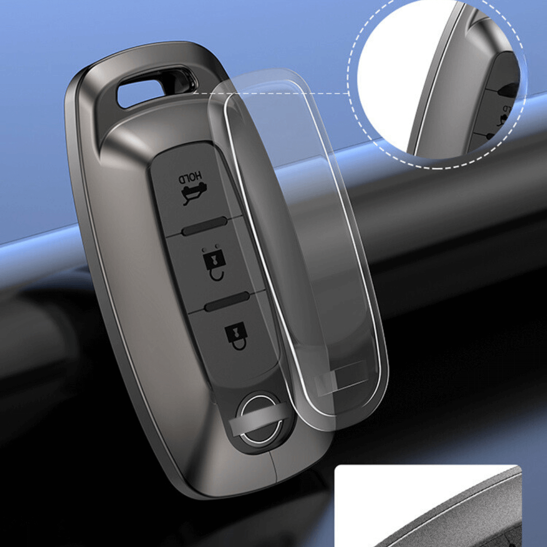 【日産】バックル付きメタリックスマートキーケース〔Bタイプ〕