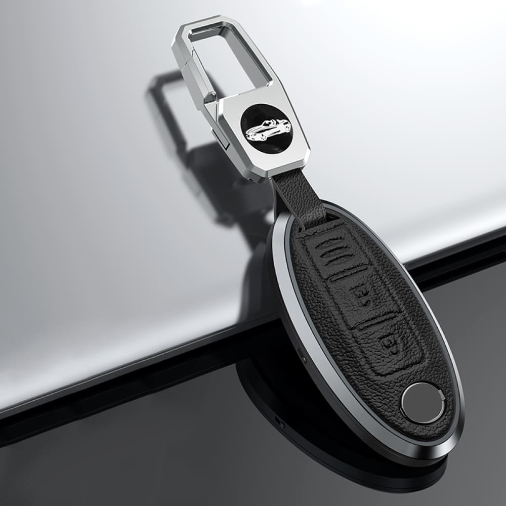 【日産】レザーアルミスマートキーケース〔Aタイプ〕