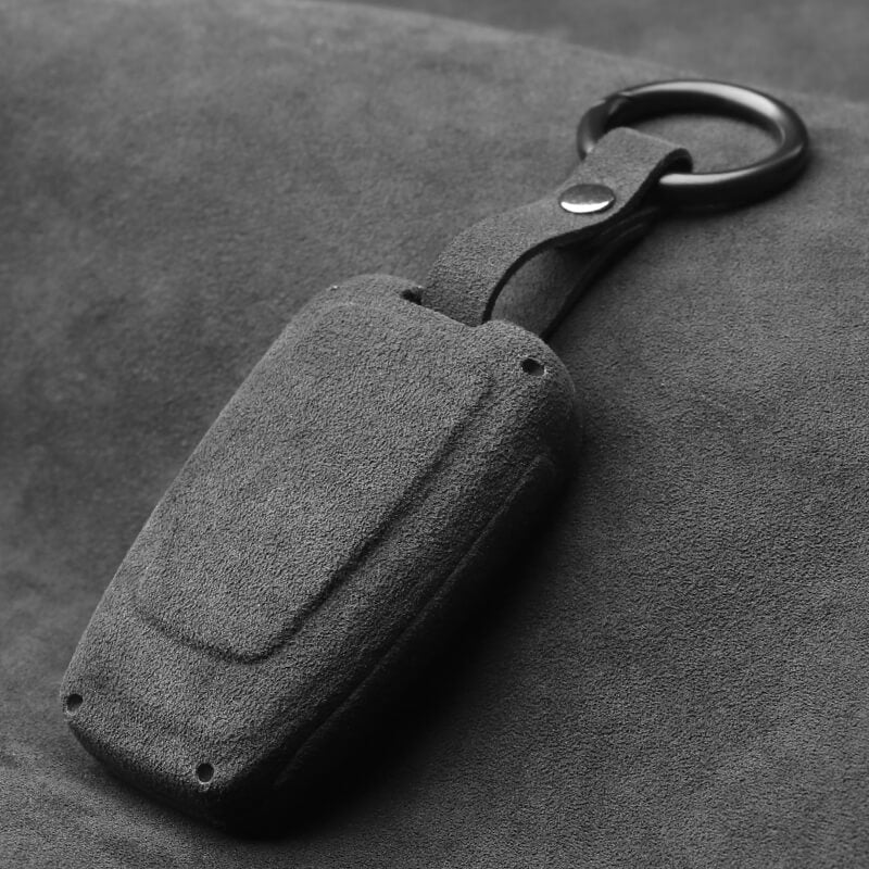 【トヨタ】キーリング付きスウェードスマートキーケース〔Fタイプ〕