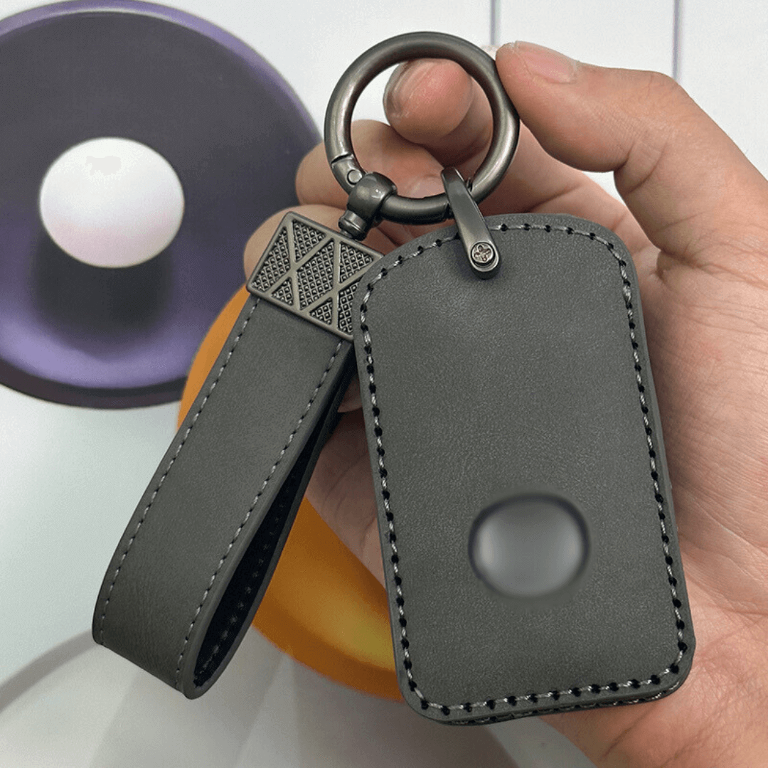 【マツダ】キーリング付き収納型レザーキーケース 〔Bタイプ〕