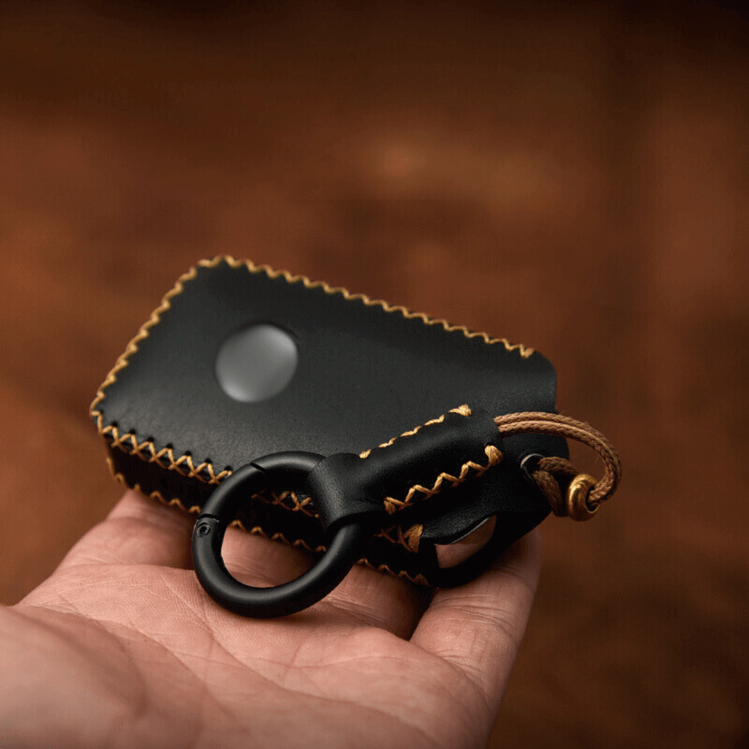 【マツダ】キーリング付き収納型レザースマートキーケース