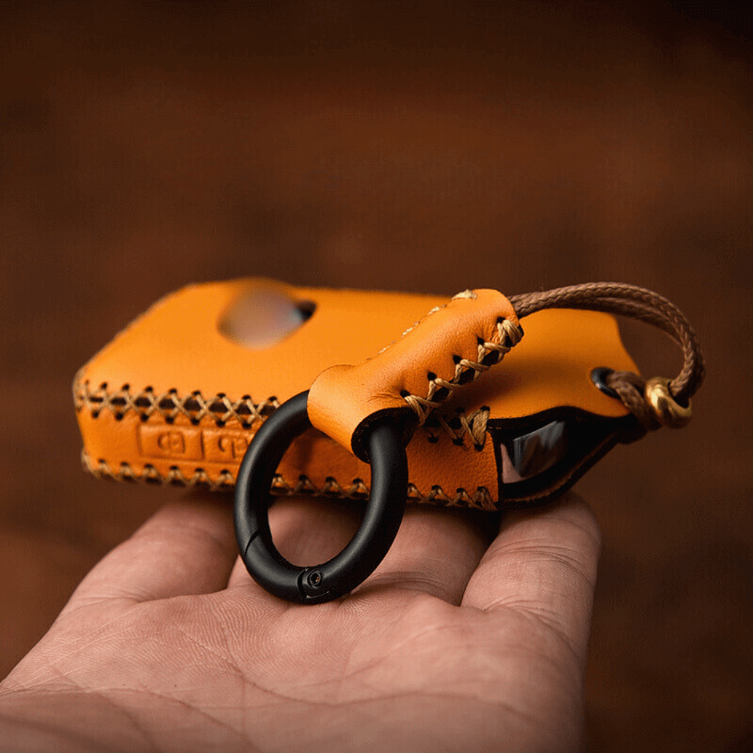 【マツダ】キーリング付き収納型レザースマートキーケース 〔Bタイプ〕