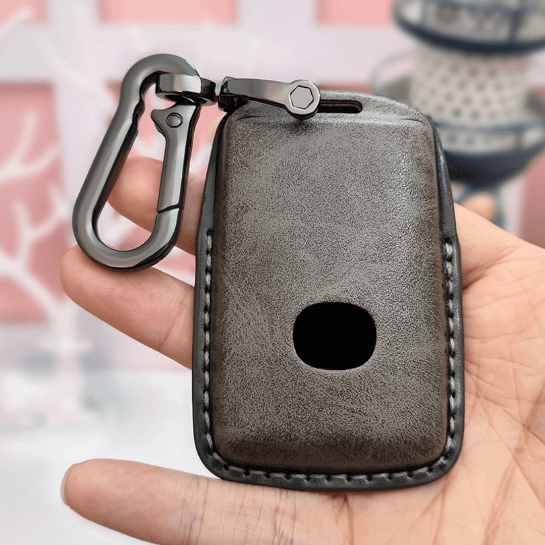 【マツダ】バックル付きダークカラーレザースマートキーケース 〔Bタイプ〕