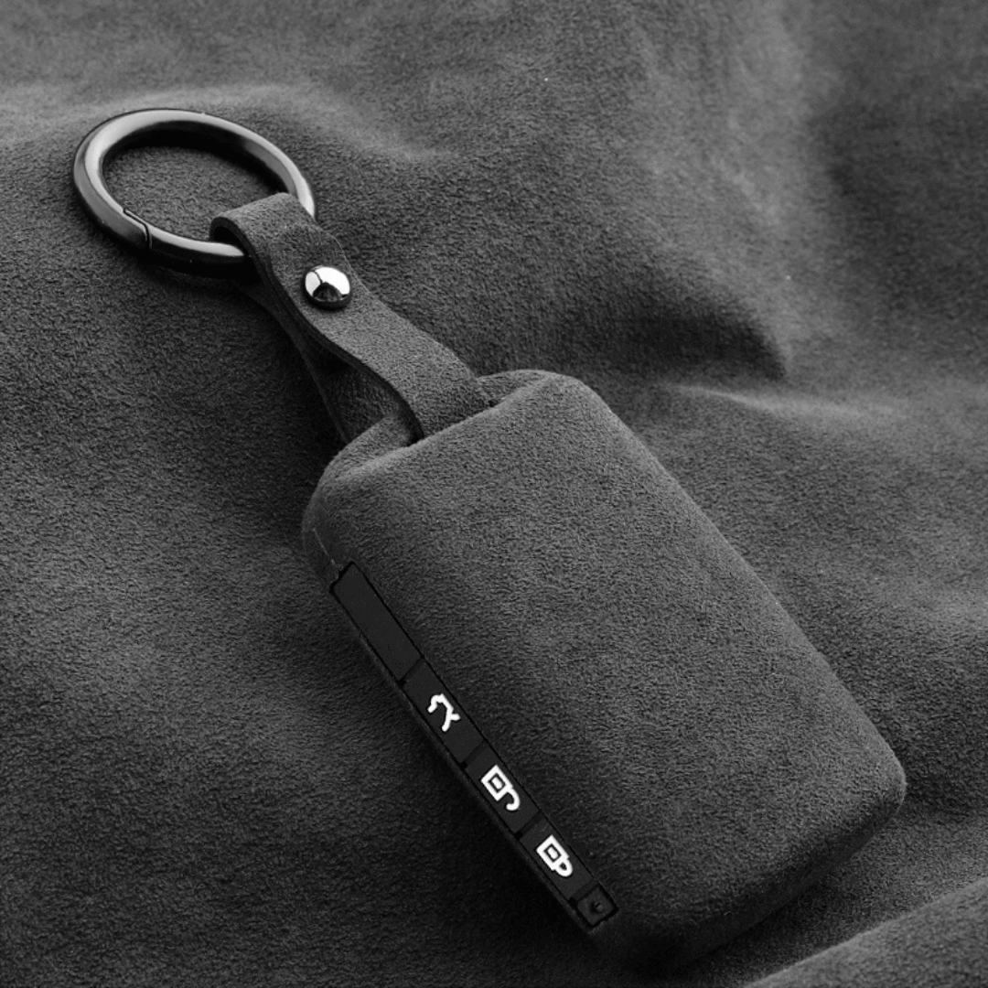 【マツダ】キーリング付きスウェードスマートキーケース 〔Bタイプ〕