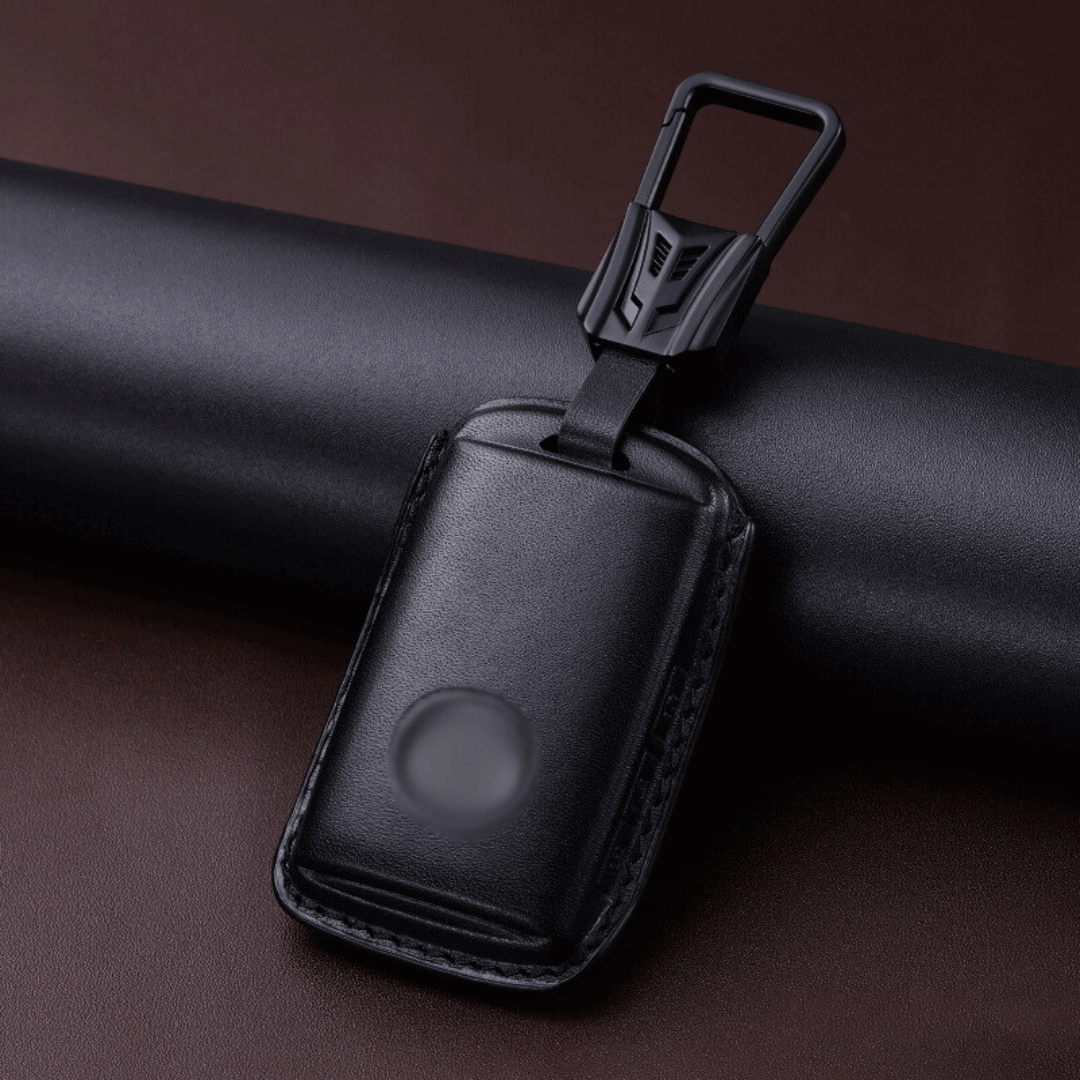 【マツダ】レザースマートキーケース バックル付き ダークカラー メンズ スタイリッシュ 〔Bタイプ〕