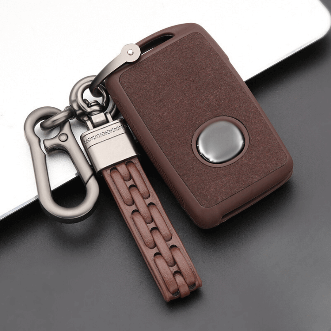 【マツダ】バックル・ストラップ付きスウェードキーケース 〔Bタイプ〕