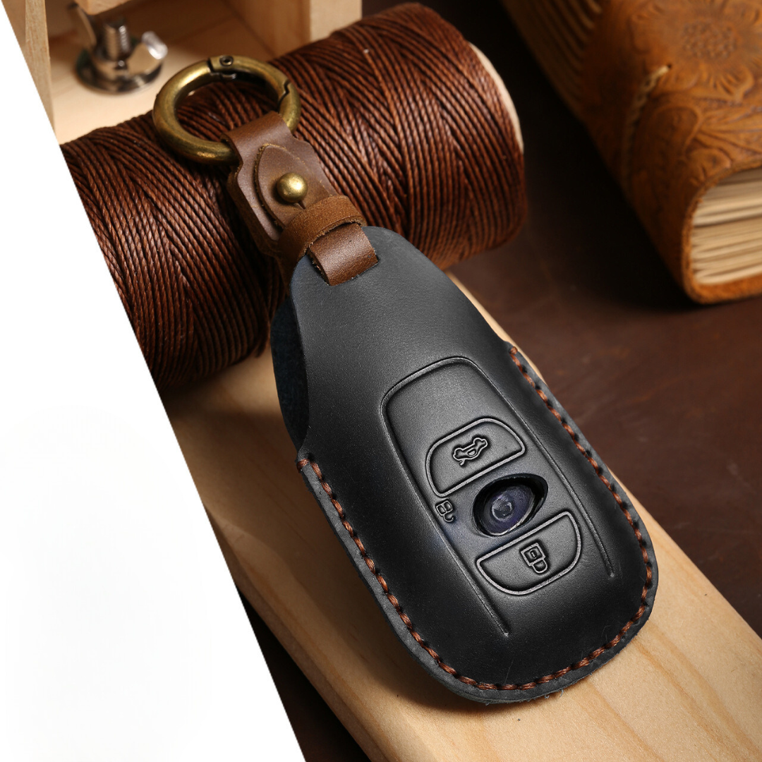 【スバル】ブラックレザースマートキーケース〔Bタイプ〕