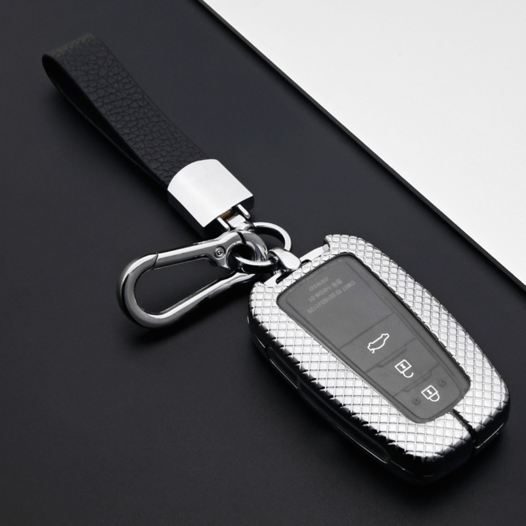 【トヨタ】ダークグレインシェルスマートキーケース〔Fタイプ〕