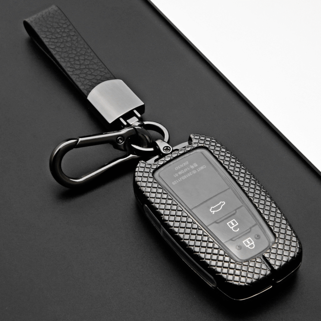 【トヨタ】ダークグレインシェルスマートキーケース〔Fタイプ〕