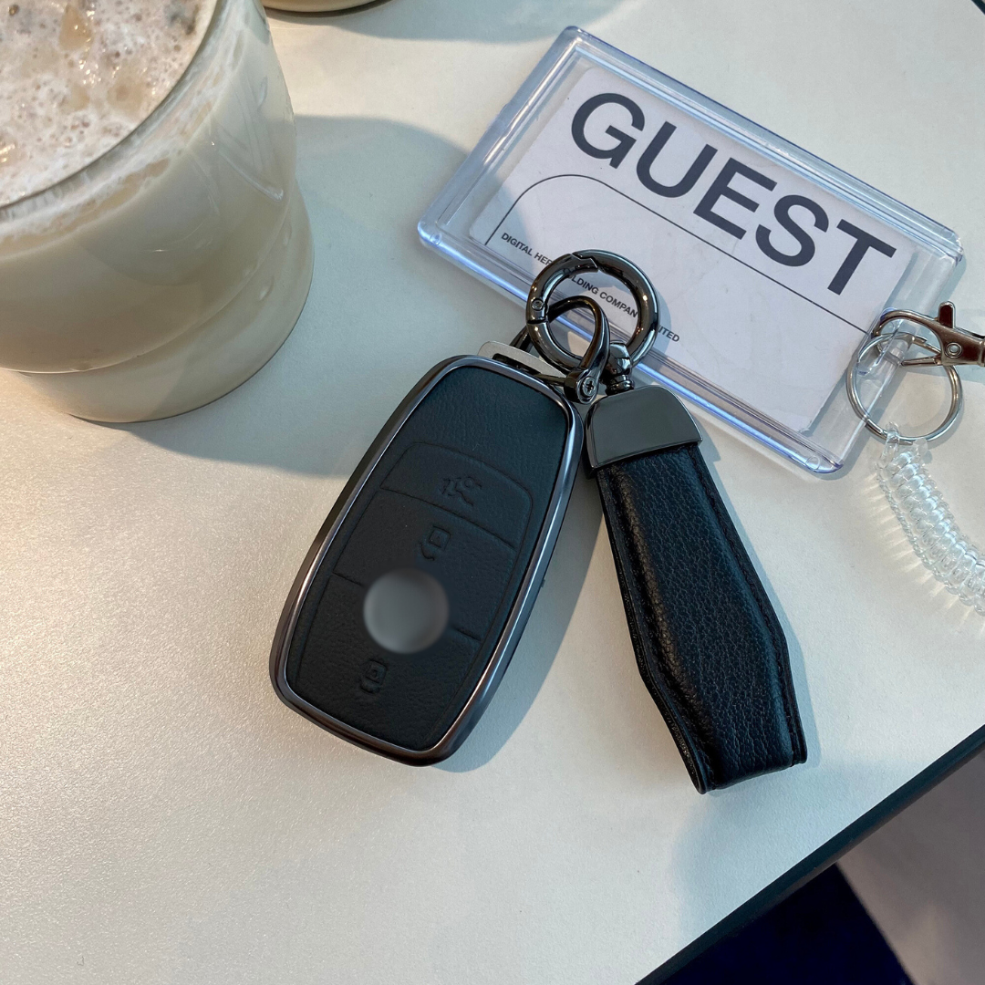 【ベンツ】メタルフレーム×レザースマートキーケース〔Bタイプ〕