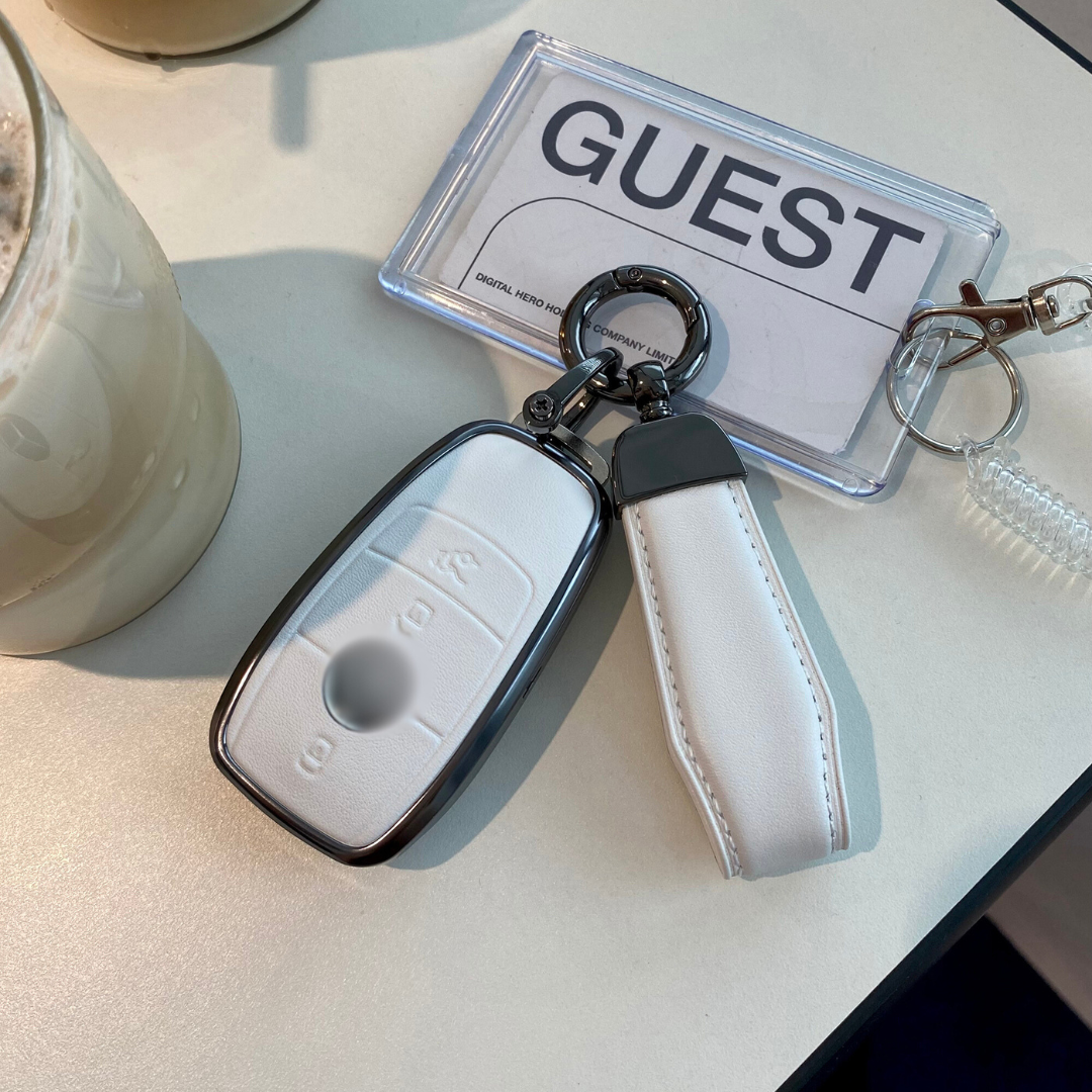 【ベンツ】メタルフレーム×レザースマートキーケース〔Bタイプ〕