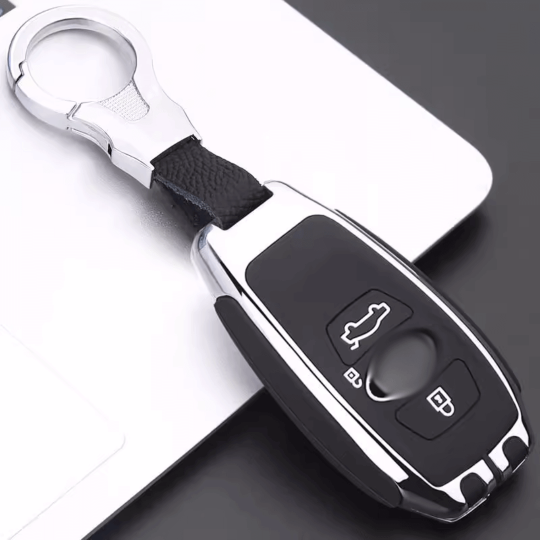 【スバル】メタリックシルバーバックルスマートキーケース〔Bタイプ〕