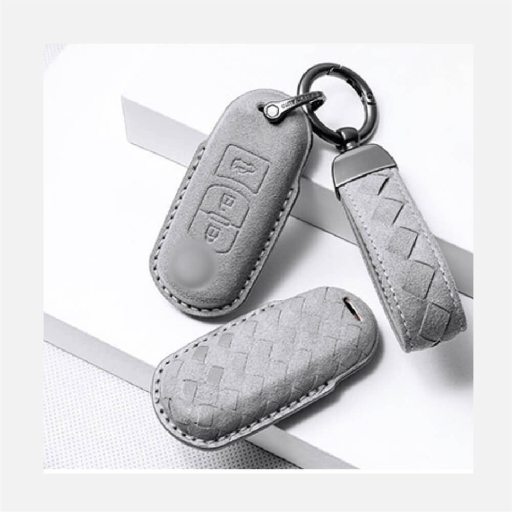 【マツダ】スウェードスマートキーケース ストラップ付き〔Aタイプ〕