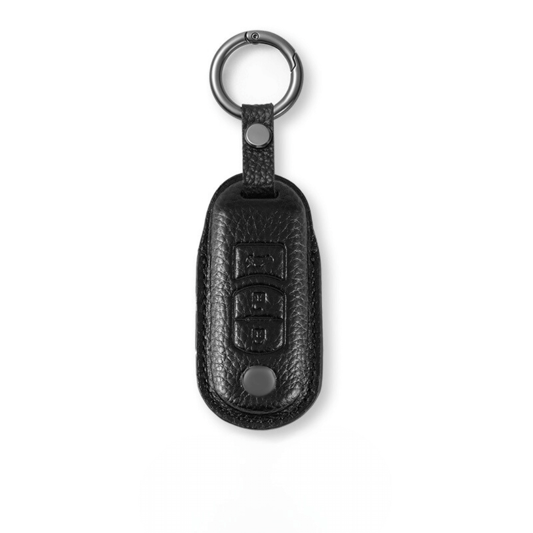 【マツダ】レザースマートキーケース キーリング付き〔Aタイプ〕